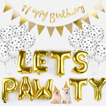 Soláthairtí Cóisir Breithlá Madraí Ardchaighdeáin, Maisiúcháin Chóisir Madraí Stíleacha do Mhaisiúcháin Breithlá Lets Pawty, Balúin