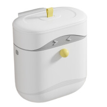Wall Mounted Kitchen Trash Can with Lid, SpaceSaving Under Sink Compost Bin for RV and Bathroom