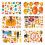 Window Clings, Fall Decorations With Reliable Material, Easy To Use For Home, Classroom, Office (Double Side Printed) 1