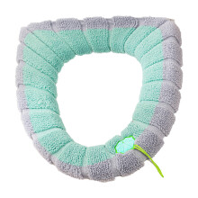 Toiletbrilmat voor alle seizoenen, comfortabel, zacht en verwarmend kussen met leuke patronen, eenvoudig te installeren op de meeste ovale