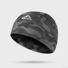 Quick Dry Cycling Cap for Summer Riding with AntiSweat Liner, Helmet Compatible Bike Sports Hat (Camo 1)