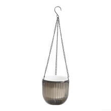 Self Watering Hanging Planters with Visible Water Level, Transparent PET Pots for Indoor Outdoor Plants, 2 Pack