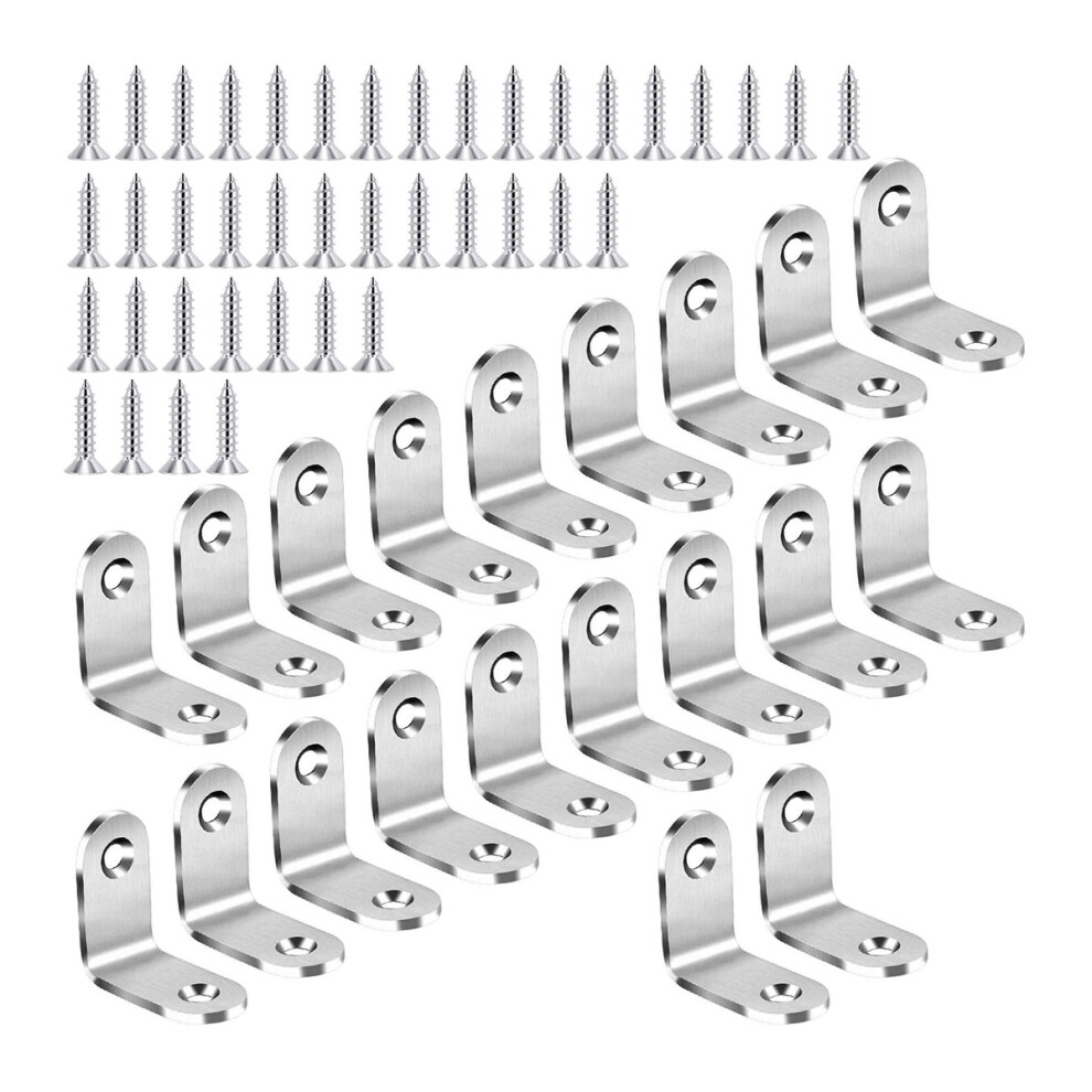 High-Quality Metal L Brackets, Easy Installation Reinforcing Right Angle Joints For Furniture Construction, Rust-Resistant Stainless Steel Corner Brac 9454554117966