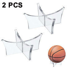 Klart displaystativ, premium akrylmateriale for fotball, basketball, rugby, softball og bowlingkuler, allsidig balldisplay, solid og