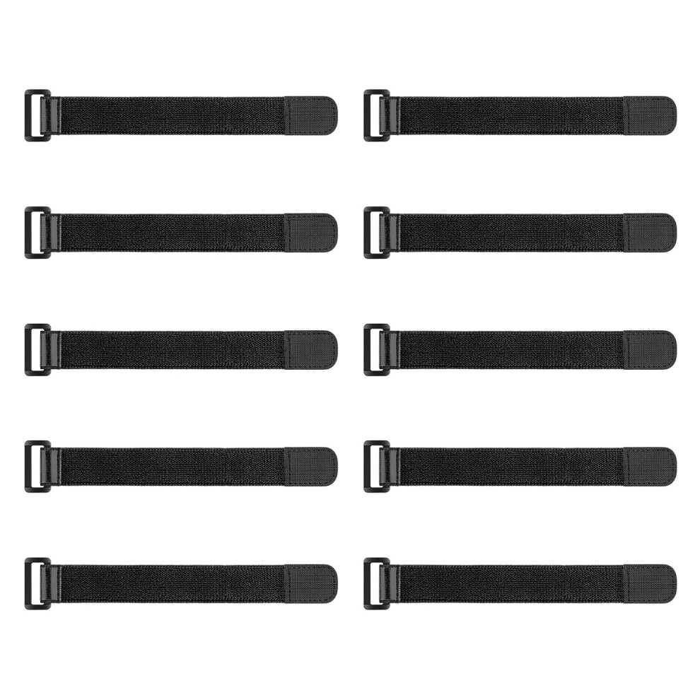 Tuserxln Hook And Loop Strap Cable Ties, 10 Pcs Hook And Loop Cable Ties Reusable, Adjustable Reusable Cinch Straps, Multi Purpose Fixing Strap For Pc 9454554119175