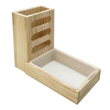 Hamster Hay Feeder with Litter Box and Hay Holder for Small Pets Rabbits Guinea Pigs