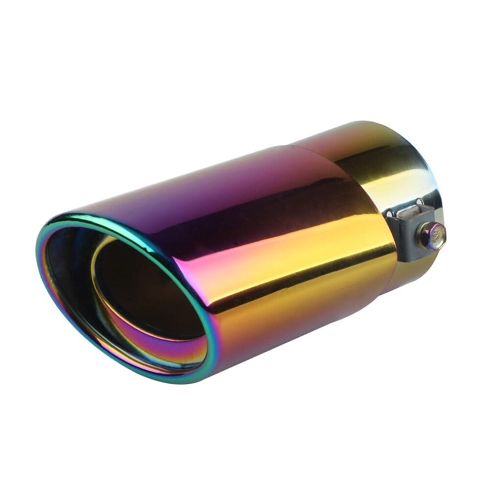Universal Stainless Steel Car Exhaust Tail Pipe Tip Straight Fit 1.5' To 2.1' Diameter 9323874603339