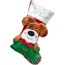 Meșteșug rafinat, lucrat manual, decor de Crăciun personalizat cu animale cu paiete, ideal pentru iubitorii de animale de companie (45 cm)