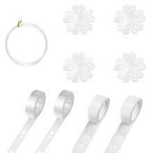 Bande décorative pour guirlande, pastilles adhésives double face pour une présentation de ballons sans jointure, kit de bande pour arche de
