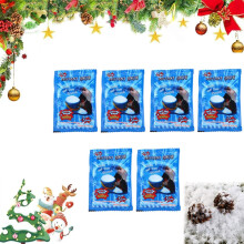 Artificial Snow Powder 8g x 6 Pack with Realistic Snowflake Texture for Christmas and Winter Decor