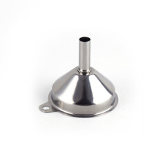 Edelstahltrichter für die Küche, rostbeständiger, lebensmittelechter Metalltrichter mit integriertem Griff, effizienter Spirituosenausgießer und