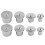 Doweling Jig with Wood Dowel Pins Set, Precise Hole Alignment, Multiple Sizes 6mm13mm Solid 5