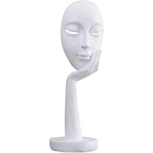 Statue di volti femminili creativi con un forte effetto stereoscopico, statue decorative in resina ecocompatibili per migliorare l'atmosfera