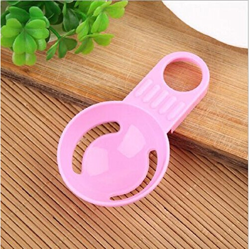 Egg Separator Kitchen Tool for Easy Yolk and White Separation, Plastic Pink Cooking Aid