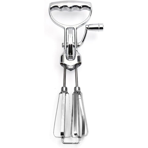 Manual Hand Mixer with Adjustable Speed, RustResistant Stainless Steel Egg Beater for Baking 2