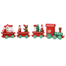 Trem de Natal de Brinquedo, Design com Elementos Natalinos, Material de Madeira de Alta Qualidade para Diversão Duradoura (Adorável)