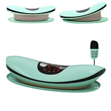 Lumbar Support Pillow with Adjustable Lift, 3 in 1 Back Massager with Heat and Dual Airbag Traction