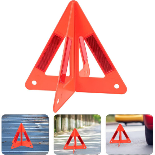 2 Sets Emergency Warning Triangle Car Safety Reflector for Roadside Breakdown  Visibility 2