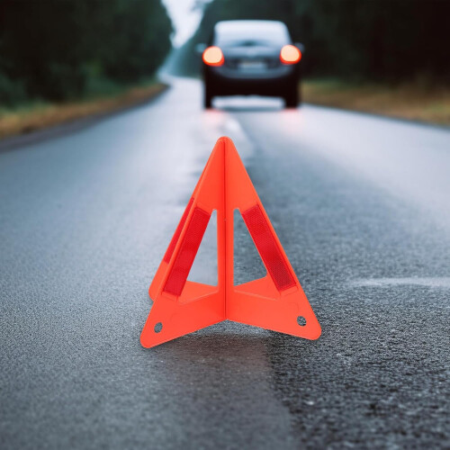 2 Sets Emergency Warning Triangle Car Safety Reflector for Roadside Breakdown  Visibility 1
