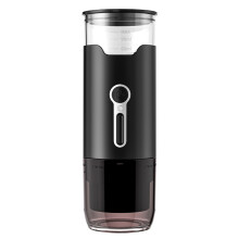Professionel espressomaskine, USB-genopladelig og transparent, keramisk kværn til espresso og dryp, kompakt og ledningsfri til udendørs eventyr