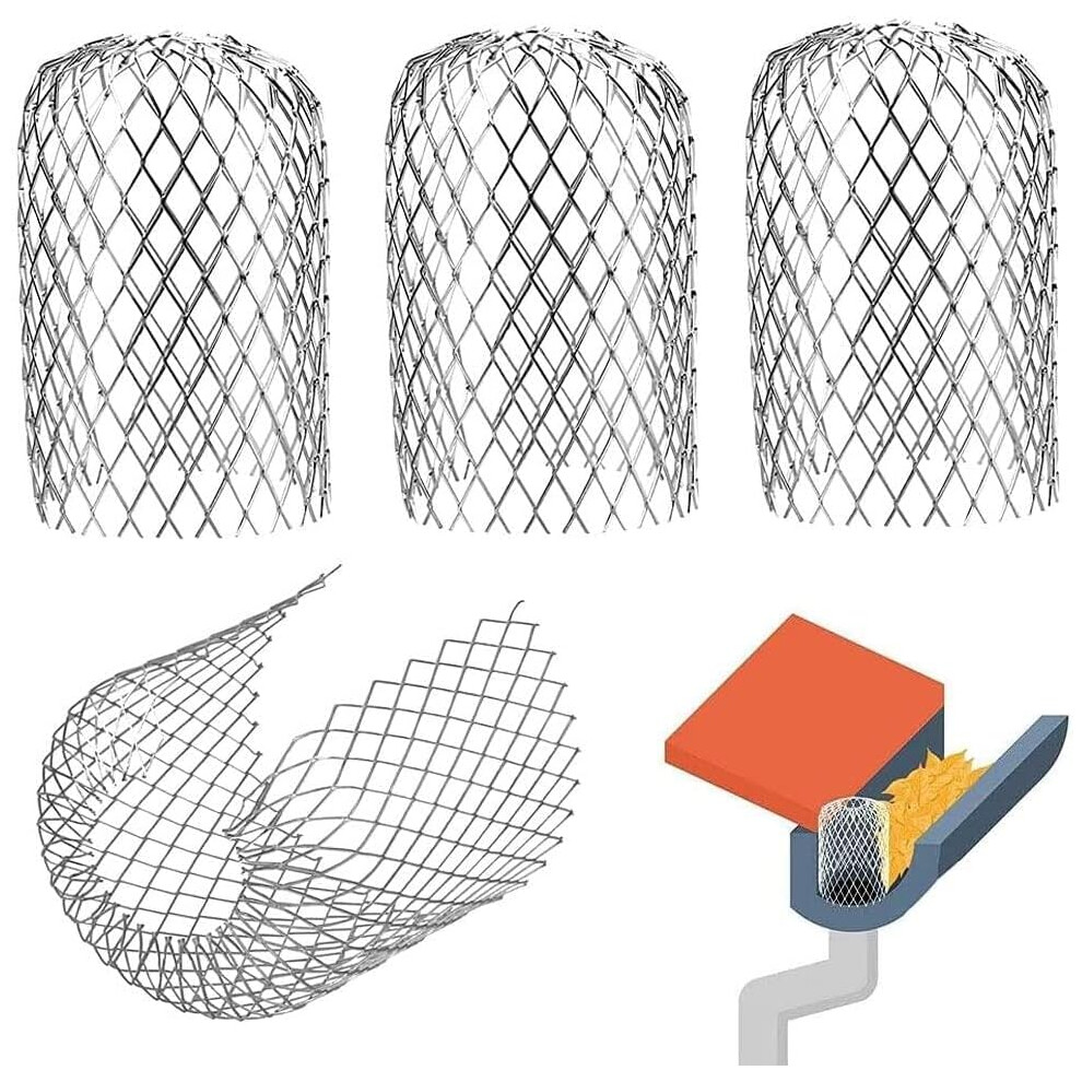 Gutter Guardian, Aluminum Downspout Mesh, Non-Corrosive, Weatherproof, Protects Against Leaves, Roof Moss, And Dirt, Expandable Construction For Vario 9466005209113