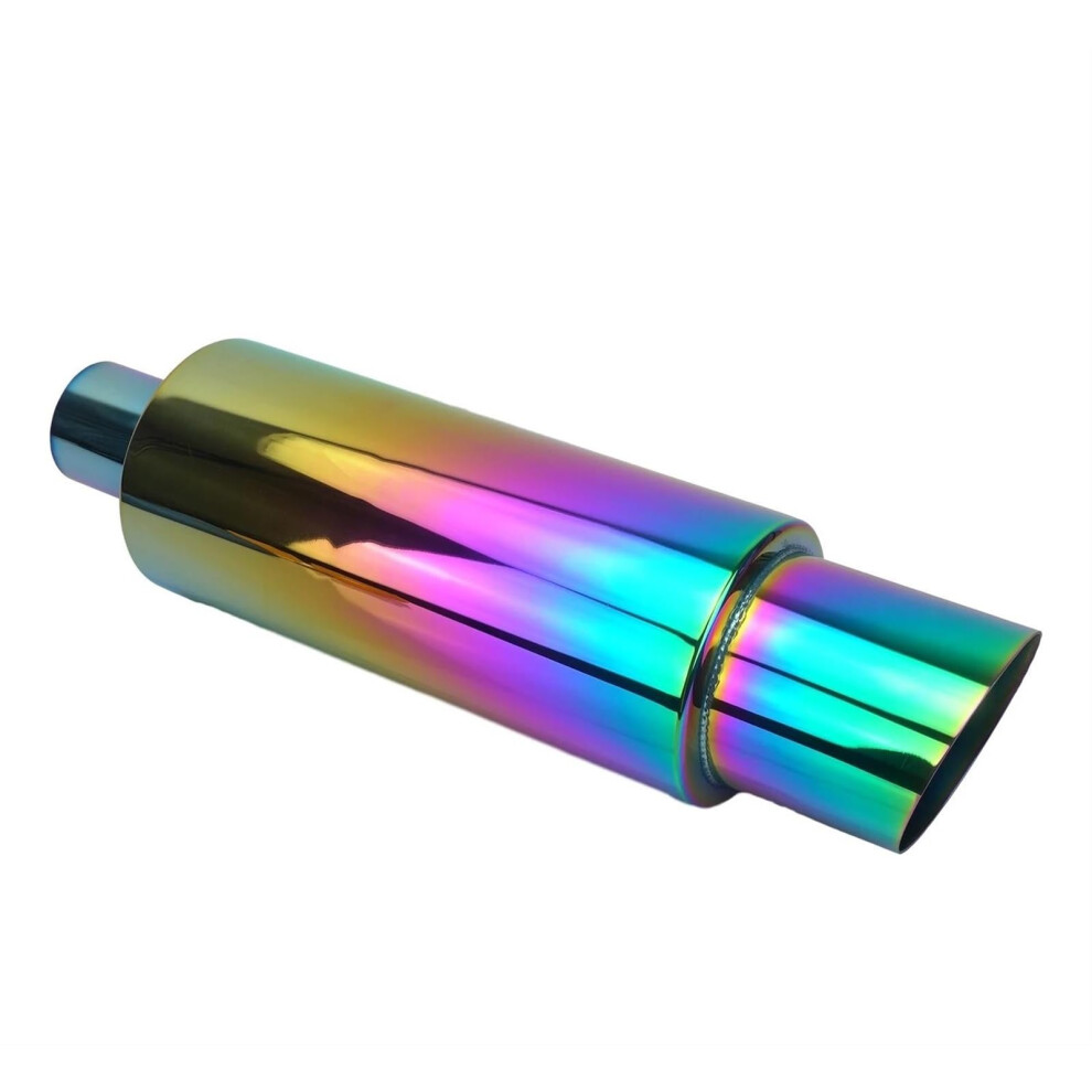 Car Exhaust Muffler Tip 2.5 Inch 63Mm Chrome Tail Pipe Universal For Racing Turbo Sound Tuning 9339159820650