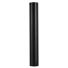 Poste de aluminio negro mate, accesorios de café duraderos para una presencia elegante en exteriores, grueso y firme con mano de obra exquisita,
