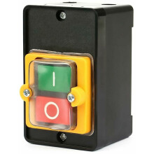 Comutator industrial cu buton de acționare, comutator de control al motorului, comutator cu buton de acționare cu autoblocare ON/OFF, impermeabil,