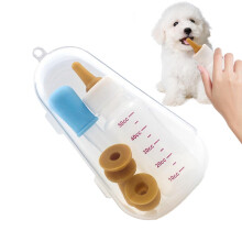 Automatic Cat Feeder with Scale and Dog Medicine Syringe for Kitten and Puppy Tube Feeding (B)