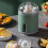 Electric Hand Mixer with Adjustable Speed Control for Baking, Ergonomic Grip, Green 3