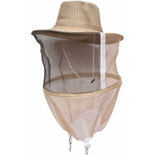 Protection optimale pour la nature : Masque d'abeille professionnel avec construction durable et voile haute visibilité pour votre prochaine