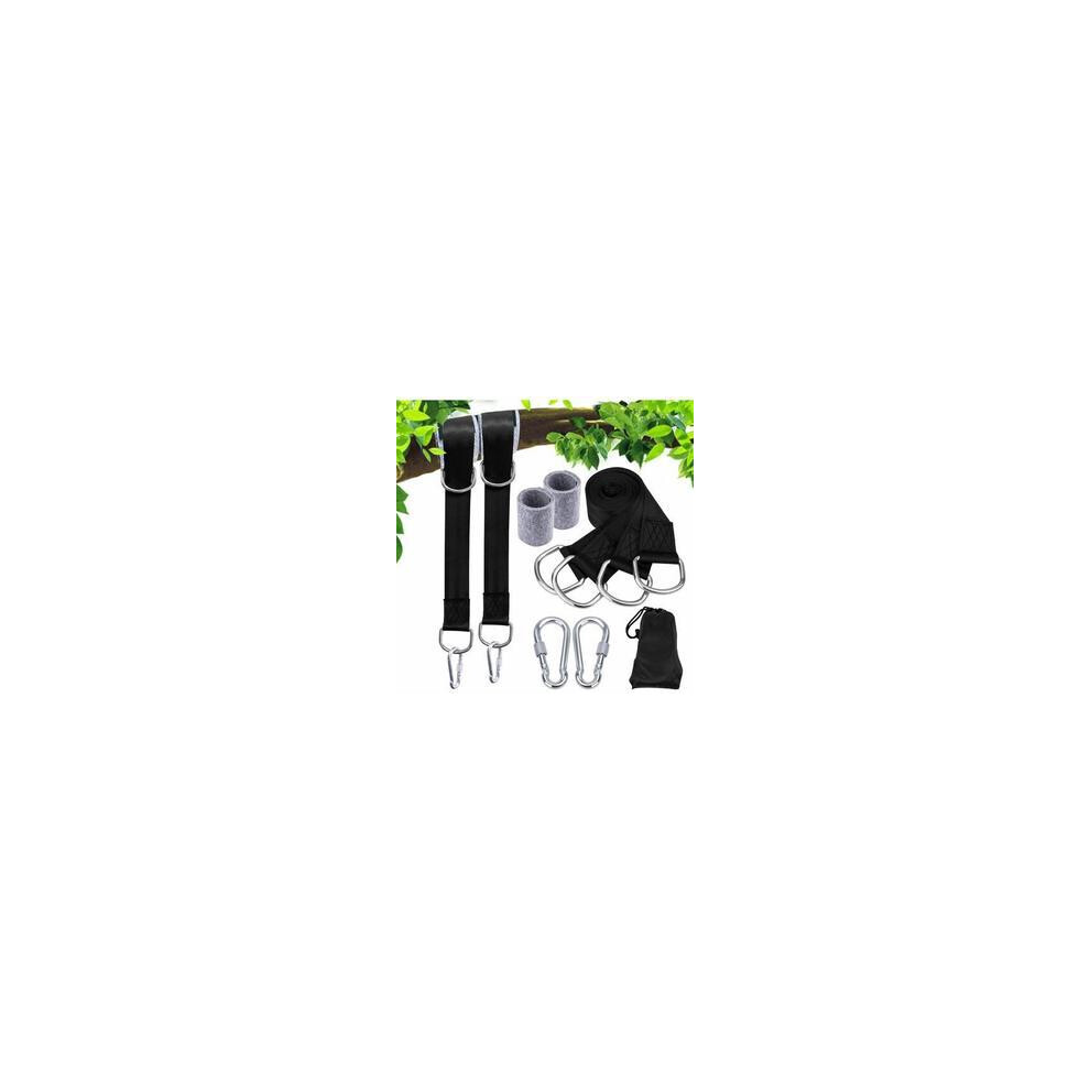 Safer Lock Snap Carabiner Hooks Tree Swing Hanging Straps, Rust And Corrosion Resistant Swing Suspension System For All Types Of Swings, Waterproof An 9466005214780
