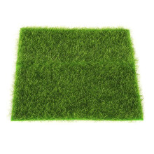 Tapete de grama artificial, vegetação artificial para jardins em miniatura e casas de bonecas, gramado sintético macio e com aparência realista