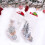 Meias de Natal de lã bordada, macias e com um toque de luxo, brancas, 45 cm (18 polegadas), 2 unidades, decoradas com árvore de Natal e nomes 6