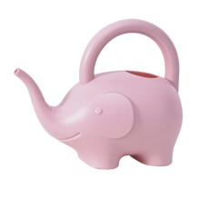 Cartoon Elephant Watering Can Pink Plastic Garden Pot for Kids Flowers and Plants with Adjustable Nozzle