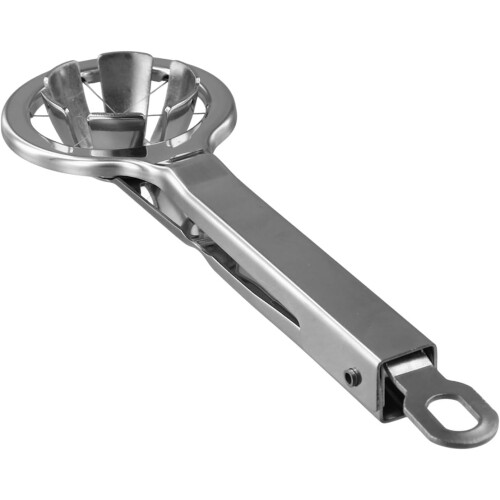 Stainless Steel Egg Slicer, 6Way Cutter for Hard Boiled Eggs, Ergonomic Handle with Hanging Loop 1