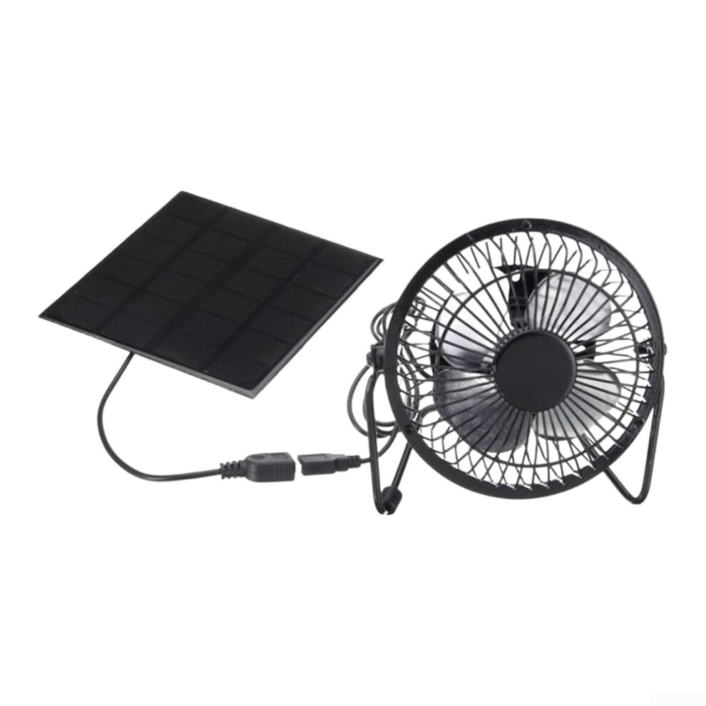 5W Solar Powered Fan With Solar Panel For Camping, Chicken Coop, Greenhouse, Rv And Outdoor Cooling 9339159822586