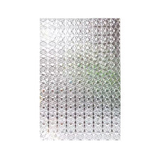 Película decorativa estática para janelas com pétalas de vidro, sem adesivo, design 3D de diamante, bloqueia até 96% dos raios UV, proteção de