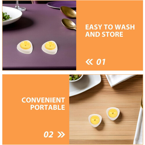 10pcs Egg Piercer Tool with Sturdy Plastic Base and Safety Lock for Kitchen Breakfast Prep 1