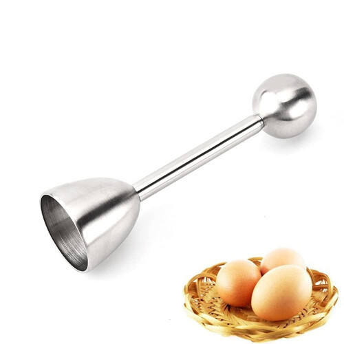 Stainless Steel Egg Topper Tool with Precise Egg Shell Cutting for Soft and Hard Boiled Eggs