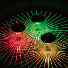 Luci galleggianti per piscina, realizzate in resistente materiale ABS per giardino e cortile, luci a LED impermeabili con luce colorata variabile
