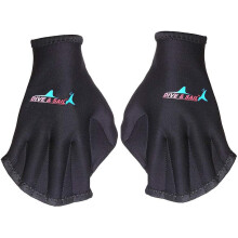 Gants de fitness aquatique, gants en néoprène sans doigts avec sangle ajustable pour le body surf et l'aquagym - Améliorez vos entraînements en