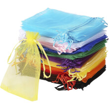 Organzabeutel, Geschenktüten für Hochzeiten, Geschenkverpackungen für Geschäfte, Kordelzugverschluss, solide Verarbeitung, leicht zu öffnen und