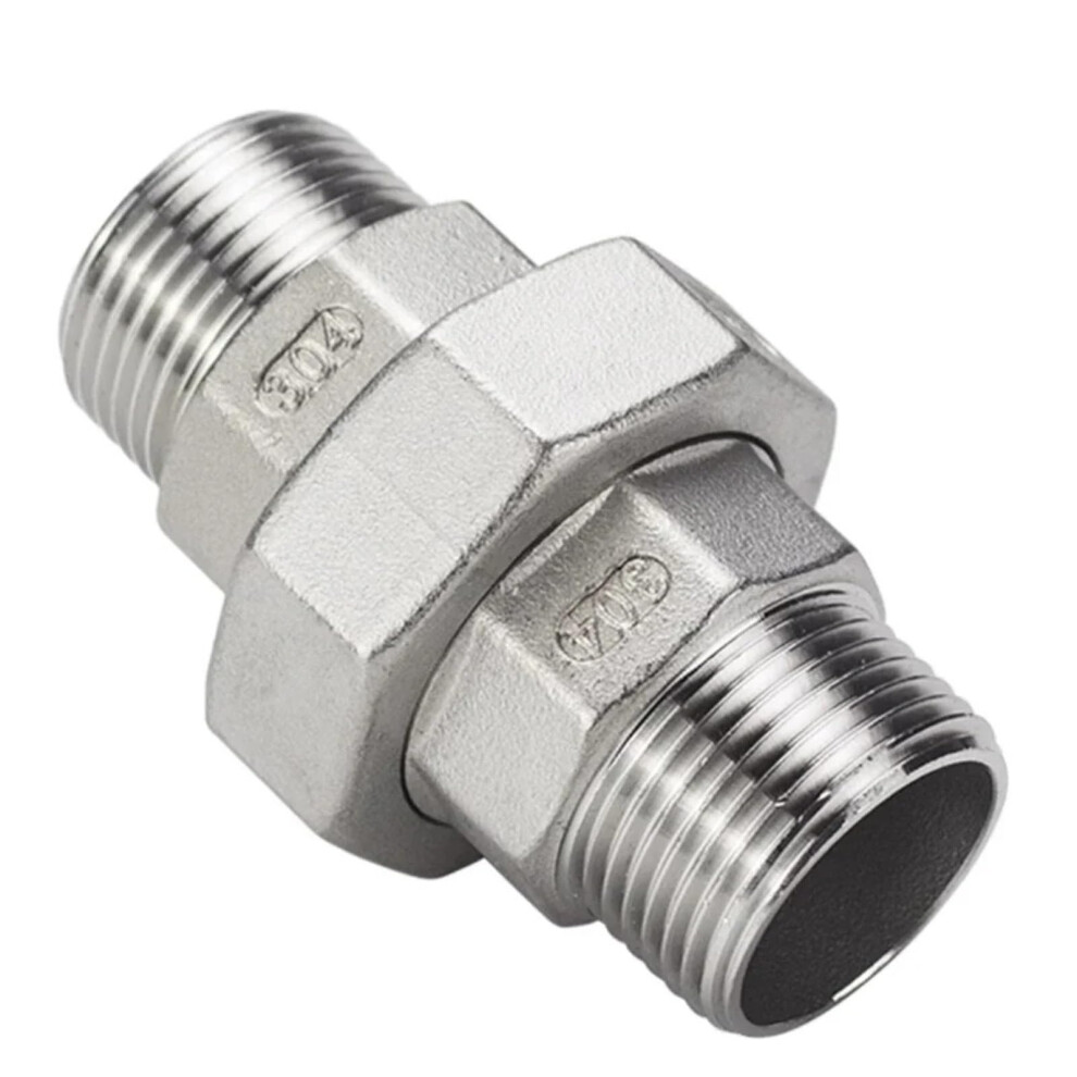 3/4 Inch Bspt Pipe Fitting Union 304 Stainless Steel Connector Leakproof Corrosionresistant 9001264561284