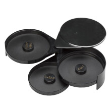 3Tier Margarita Salt Rimmer Box with Rotating Lid for Easy Salt Sugar Separation at Home Bar
