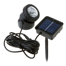 Solar Powered Waterproof Garden Pond Light with UV LED Spot Lamp for Outdoor Pools (White)