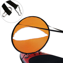 Downwind-Windsegel, schnell aufzubauendes, tragbares Falt-Windsegel für Kajaks mit UV-Schutz und Aufbewahrungstasche, transparentes Sichtfenster,