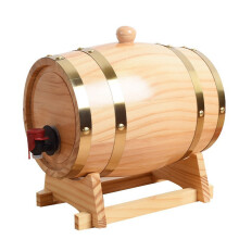 Innenbehälter aus lebensmittelechtem ABS, Bierzapfanlage mit leichtgängigem Zapfhahn für Wein, Whisky und Rum, wiederverwendbares Holzfass im
