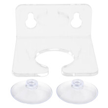Bathtub Wine Glass Holder with Strong Suction Cups Transparent Acrylic Rack for Bathroom Use