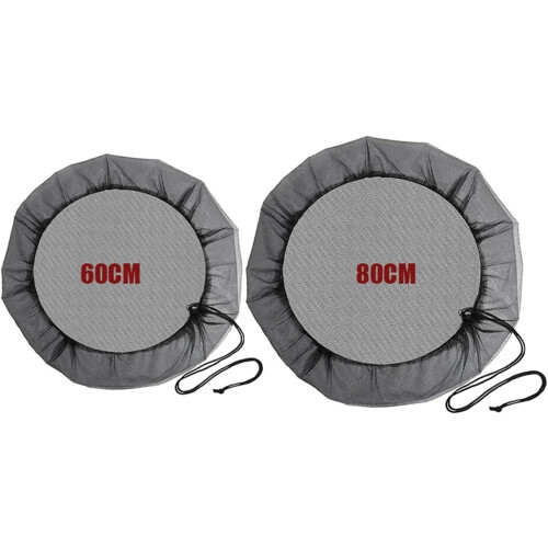 Rain Barrel Cover with Adjustable Drawstring, Debris Protection Mesh Net for Water Tank 60cm 1